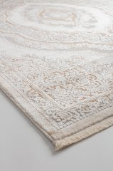 Bahariye Halı Ezgi TW 5810 BEYAZ KAHVE OVAL