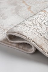 Bahariye Halı Ezgi TW 5810 BEYAZ KAHVE OVAL