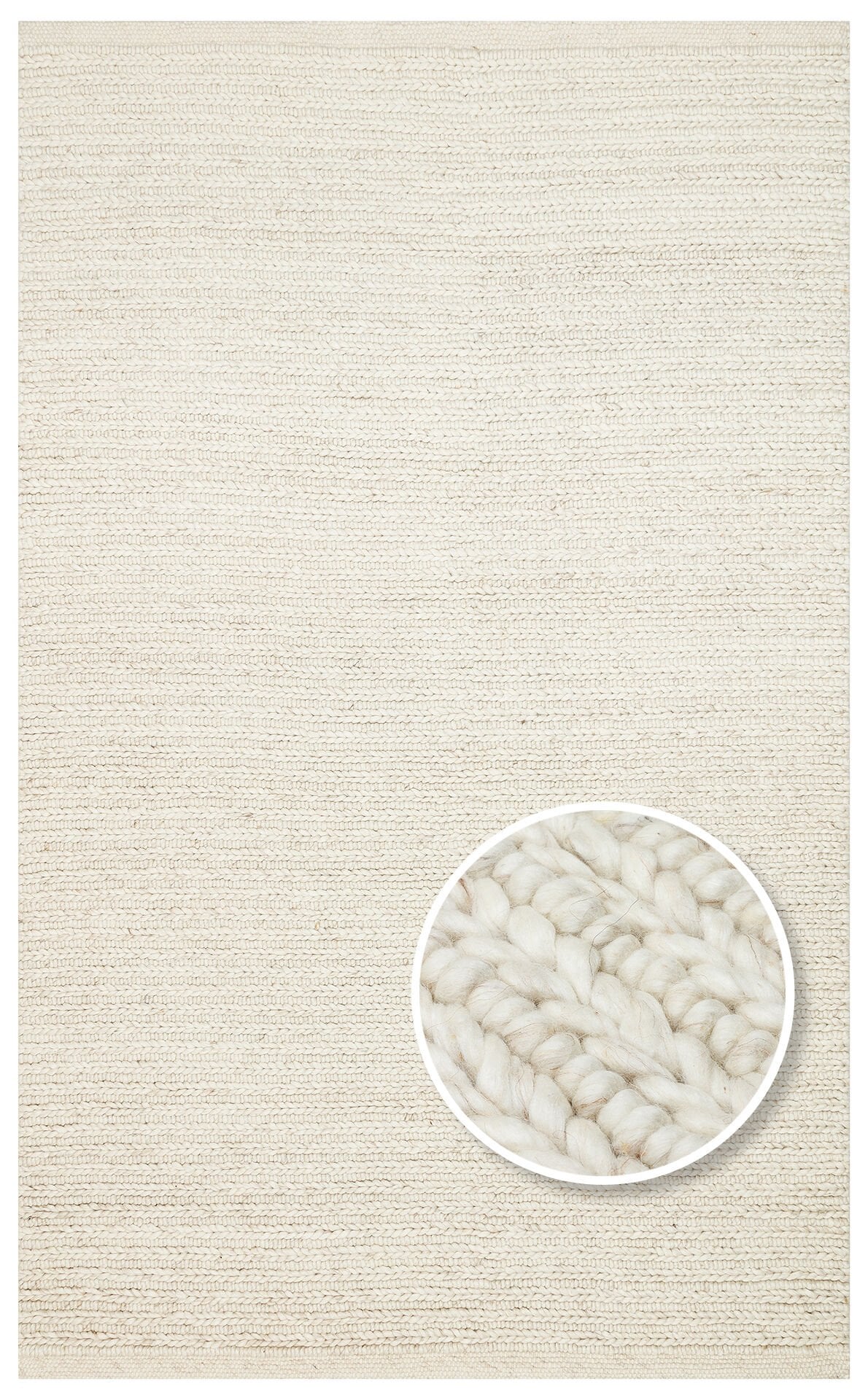 Eko Halı Jade Örgü Desenli El Dokuma Halı JD07 L.Beige