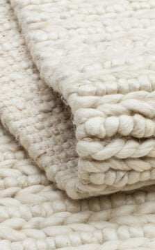 Eko Halı Jade Örgü Desenli El Dokuma Halı JD07 L.Beige