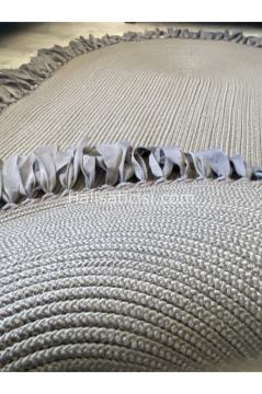 Jüt Halı Doğal El Yapımı Oval Model:219