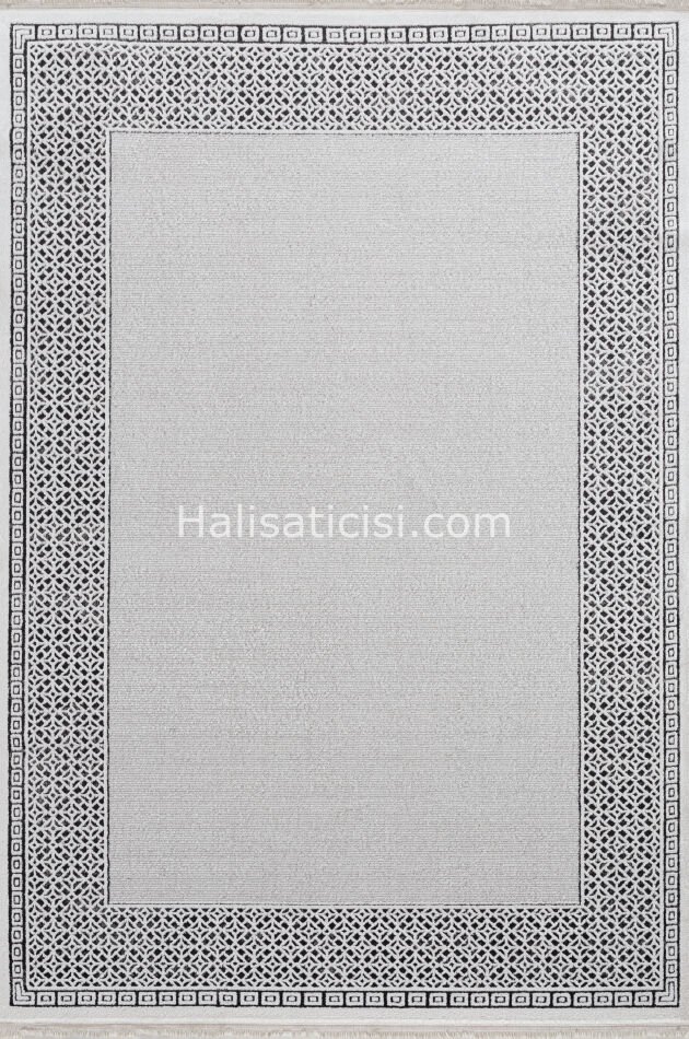 Simge C073 BEYAZ GRİ 118x190