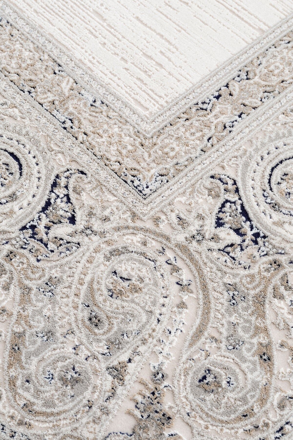 Koza Halı Mirage A3783A Krem Mavi