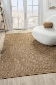 Seyran Halı Bombay Hasır Görünüm Halı 666 Kahve