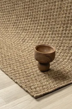 Seyran Halı Bombay Hasır Görünüm Halı 666 Kahve