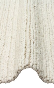 Eko Halı Jade Örgü Desenli El Dokuma Halı JD07 White
