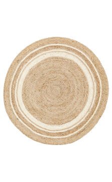 Eko Halı Juno Jüt Hasır Halı Çift Taraflı Naturel ECH01 Natural White