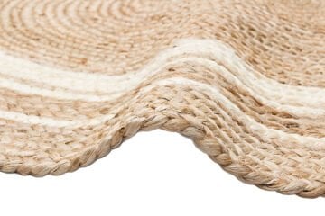 Eko Halı Juno Jüt Hasır Halı Çift Taraflı Naturel ECH01 Natural White