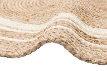 Eko Halı Juno Jüt Hasır Halı Çift Taraflı Naturel ECH01 Natural White