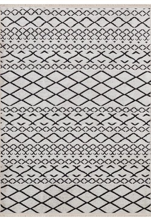 Melidia Halı Ahu Kilim 7308-BEYAZ