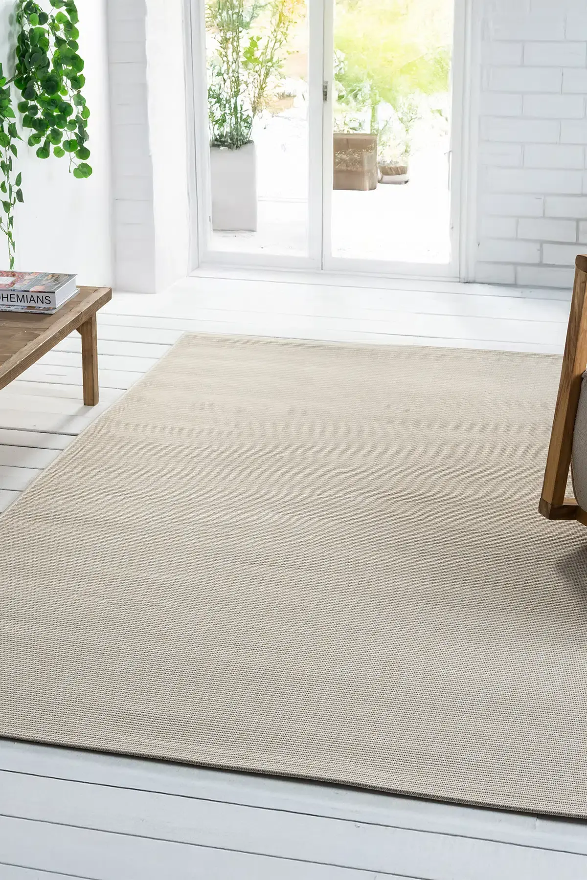 Seyran Halı Bombay Hasır Görünüm Halı 663 Krem