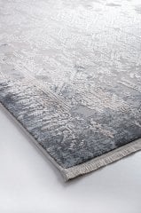 Bahariye Halı Ezgi 5665 GRİ MAVİ DAİRE