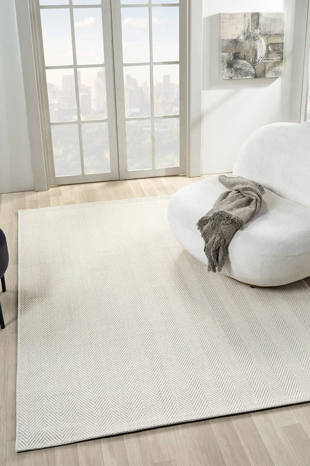 Seyran Halı Bombay Hasır Görünüm Halı 665 Krem