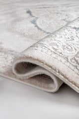 Bahariye Halı Ezgi 5810 BEYAZ MAVİ DAİRE