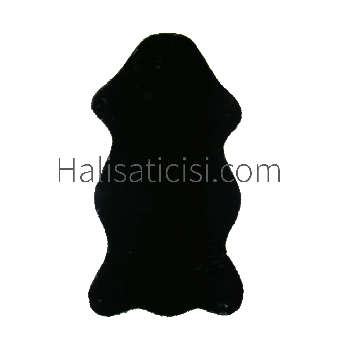 Cloud Peluş Halı Siyah 100x150