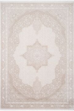 Koza Halı Nazende 70 Tarak Viscon Salon Halısı A3390B Krem Bej