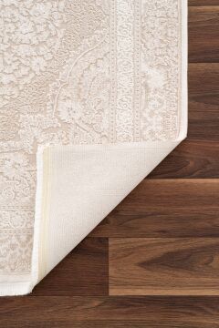 Koza Halı Nazende 70 Tarak Viscon Salon Halısı A3390B Krem Bej