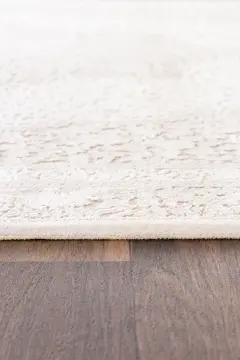 Koza Halı Nazende 70 Tarak Viscon Salon Halısı A3390B Krem Bej