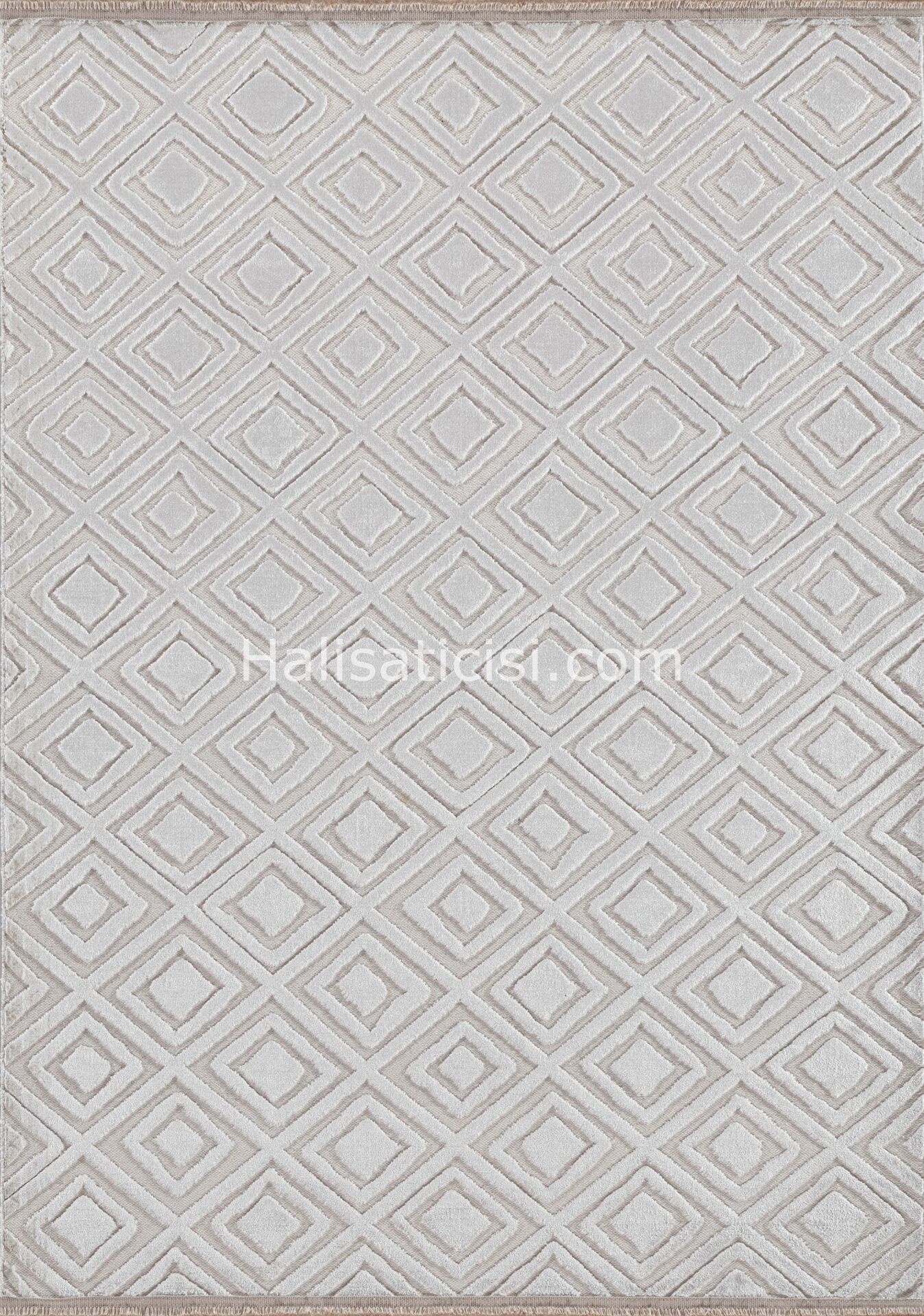 Melidia Halı Etna Özel Ebat Kesme Halı E4989-BEYAZ-A.ANTRASIT