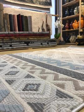 Toprak Halı Crafter Kesme Halı 36734 Mavi