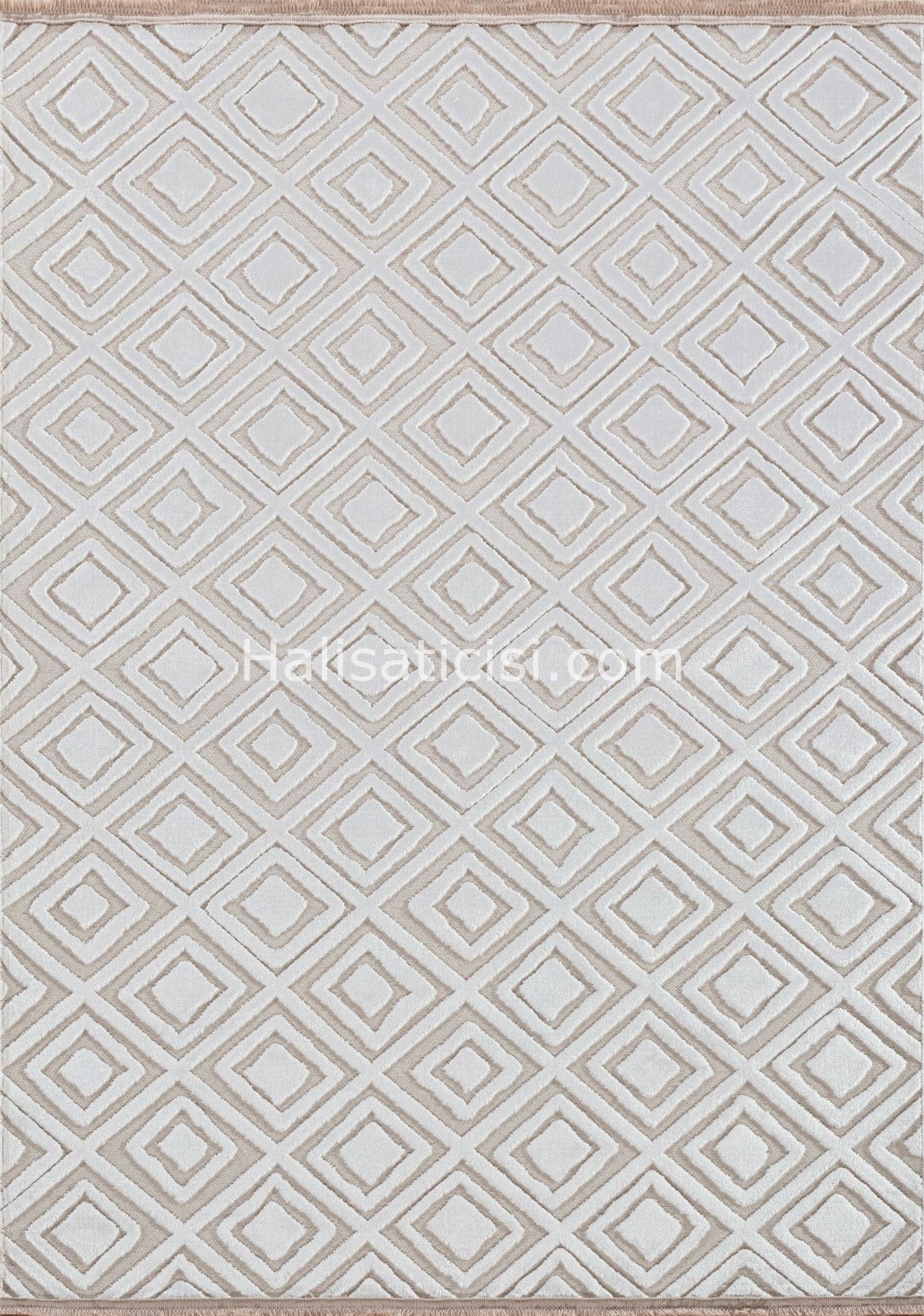 Melidia Halı Etna Özel Ebat Kesme Halı E4989-BEYAZ-KEMIK 100 cm