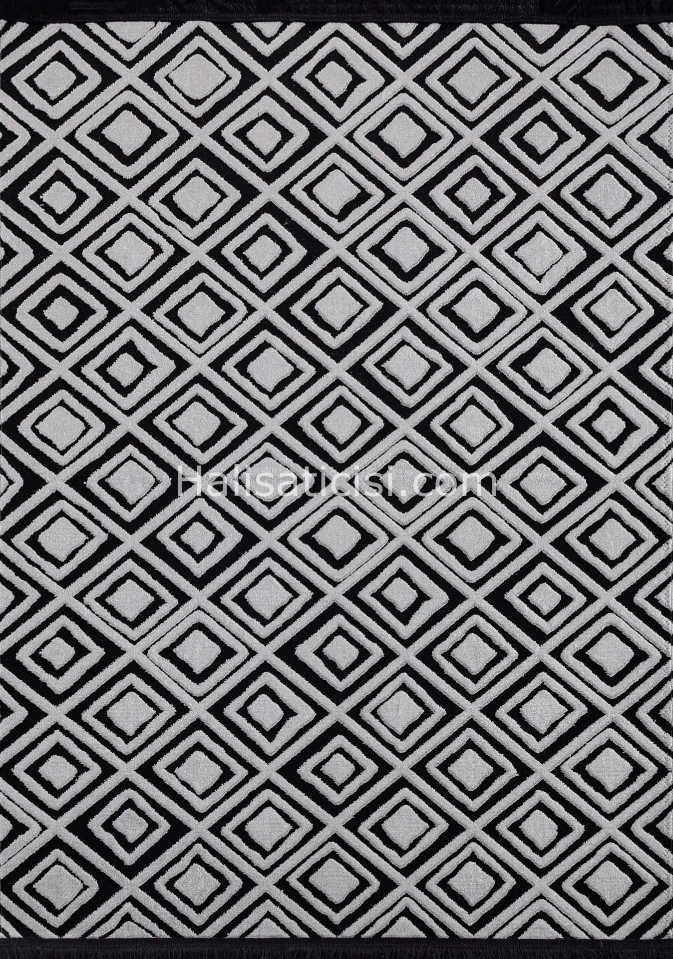 Melidia Halı Etna Özel Ebat Kesme Halı E4989-SIYAH-K.ANTRASIT