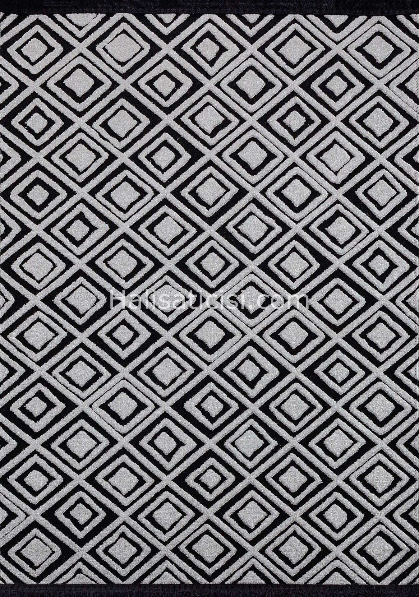 Melidia Halı Etna Özel Ebat Kesme Halı E4989-SIYAH-K.ANTRASIT 100 cm