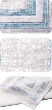 Nexus Halı Nalia Mavi Çerçeveli Halı 4005A-MAVİ