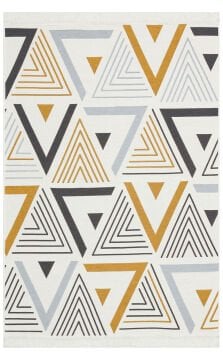 Eko Halı Arya Çift Taraflı Kilim AR18 Yellow Grey