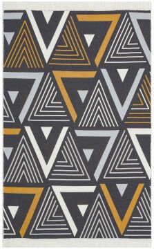 Eko Halı Arya Çift Taraflı Kilim AR18 Yellow Grey