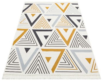Eko Halı Arya Çift Taraflı Kilim AR18 Yellow Grey