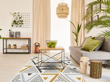 Eko Halı Arya Çift Taraflı Kilim AR18 Yellow Grey