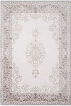 Koza Halı Nazende 70 Tarak Viscon Salon Halısı A3393C Krem Vizon