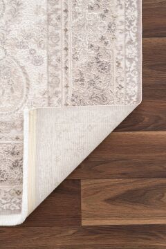 Koza Halı Nazende 70 Tarak Viscon Salon Halısı A3393C Krem Vizon