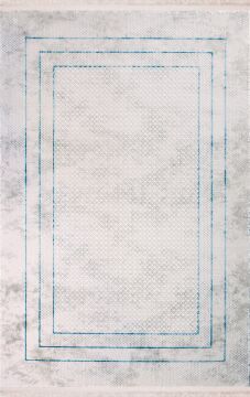 Nexus Halı Nalia Mavi Çerçeveli Esktime Halı 4048B-MAVİ 100x200