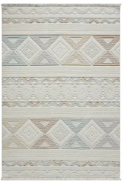 Seyran Halı Ruby İskandinav Halı Modeli 1551 Multi Beyaz