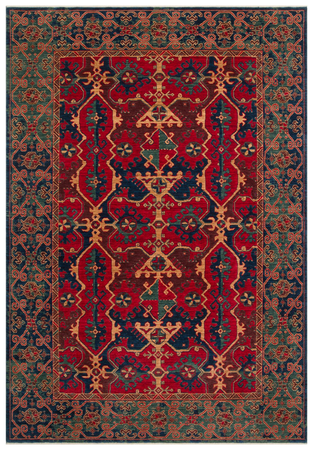Eko Halı Kadim Yün Halı KDM 01 Navy Red