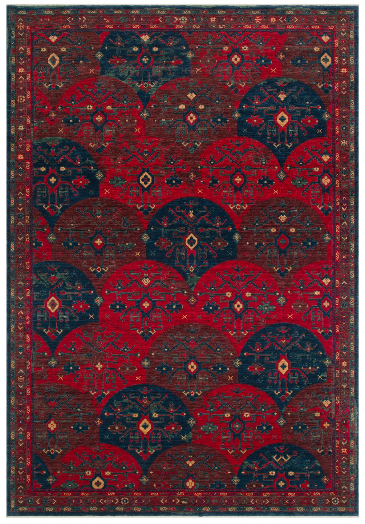 Eko Halı Kadim Yün Halı KDM 02 Red Multy