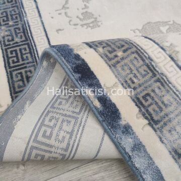 Melidia Halı Pandora Özel Ebat Kesme Halı 9524A-MAVİ