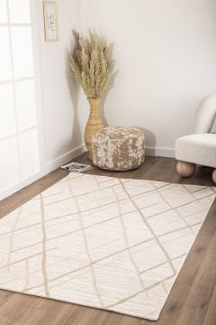 Koza Halı Kilyos Özel Ebat Kesme Halı 46360C Bej