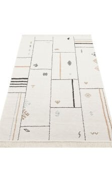 Eko Halı Arya Çift Taraflı Kilim AR41 Cream Black