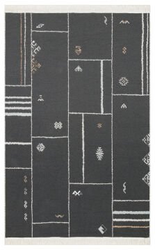 Eko Halı Arya Çift Taraflı Kilim AR41 Cream Black