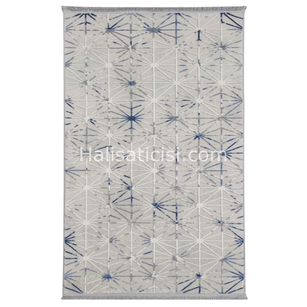 Melidia Halı Pandora Özel Ebat Kesme Halı 9525A-MAVİ