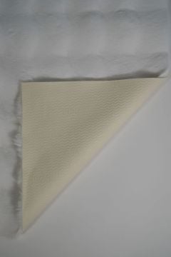 Prizma Halı Bubble Peluş Halı Beyaz Düz Kesim