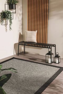 Doğal Jüt Sisal Halı Özel Ölçü 05M404 Grey