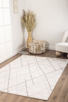 Koza Halı Kilyos Özel Ebat Kesme Halı 46360G Gri