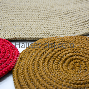 Jüt Halı Doğal El Yapımı Daire Model:415