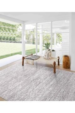 Koza Halı Kilyos Özel Ebat Kesme Halı 45683A Gri