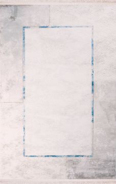 Nexus Halı Nalia Modern Çerçeveli Halı 4070A-Mavi 100x200
