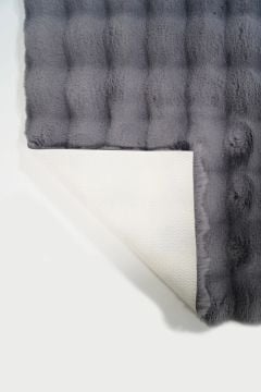 Prizma Halı Bubble Peluş Halı Füme Düz Kesim